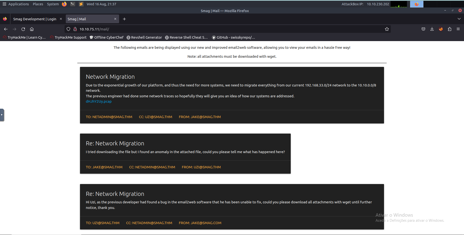 Mail Landing Page